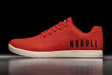 Men's Nobull Red Heather Trainers Red | SG F2417D